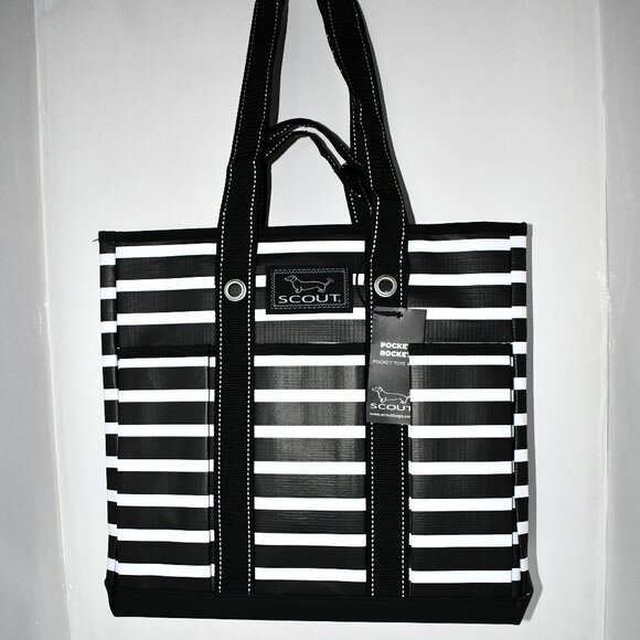 Rocket Pocket Tote MEDIUM Tote Bag in Fleetwood Black NWT - Picture 1 of 6
